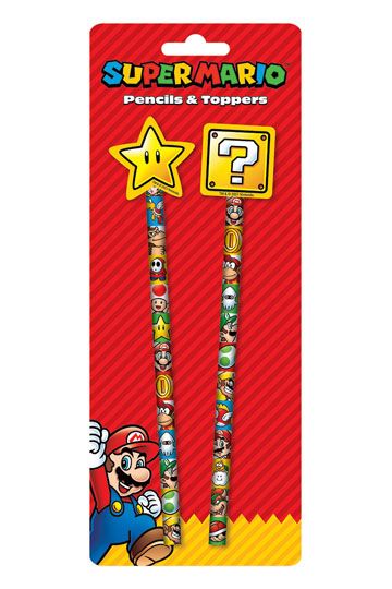 SuperMario Pencil & topper set