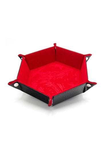 CritStones Folding Dice Tray Dragon Skin Edition Red