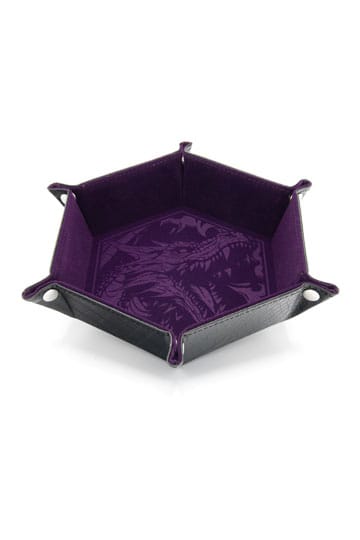 CritStones Folding Dice Tray Dragon Skin Edition Purple