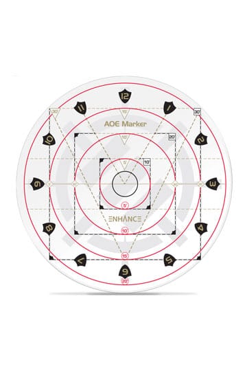 Enhance RPG Series 30ft Spell AoE Damage Template