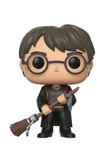 Harry Potter POP! Movies Vinyl Figure Harry with Firebolt & Feat