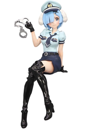 PVC Statue Rem Police Officer Cap with Dog Ears 14 cm