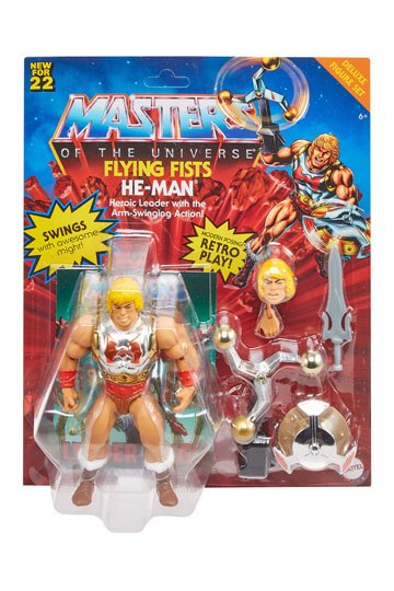 Motu Origins Deluxe Action Figure 2022 Flying Fists He-Man 14 cm