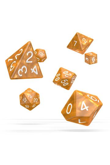 Oakie Doakie Dice RPG Set Marble - Orange