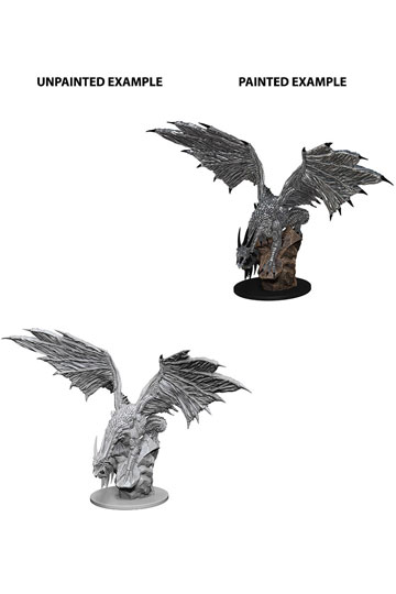 Pathfinder Battles Deep Cuts Unpainted Miniature Silver Dragon