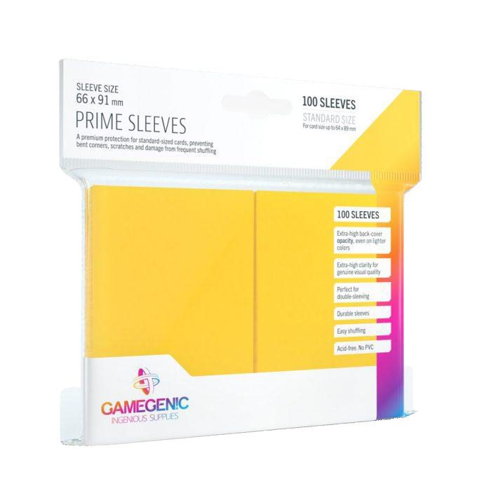 Gamegenic Prime Sleeves Yellow