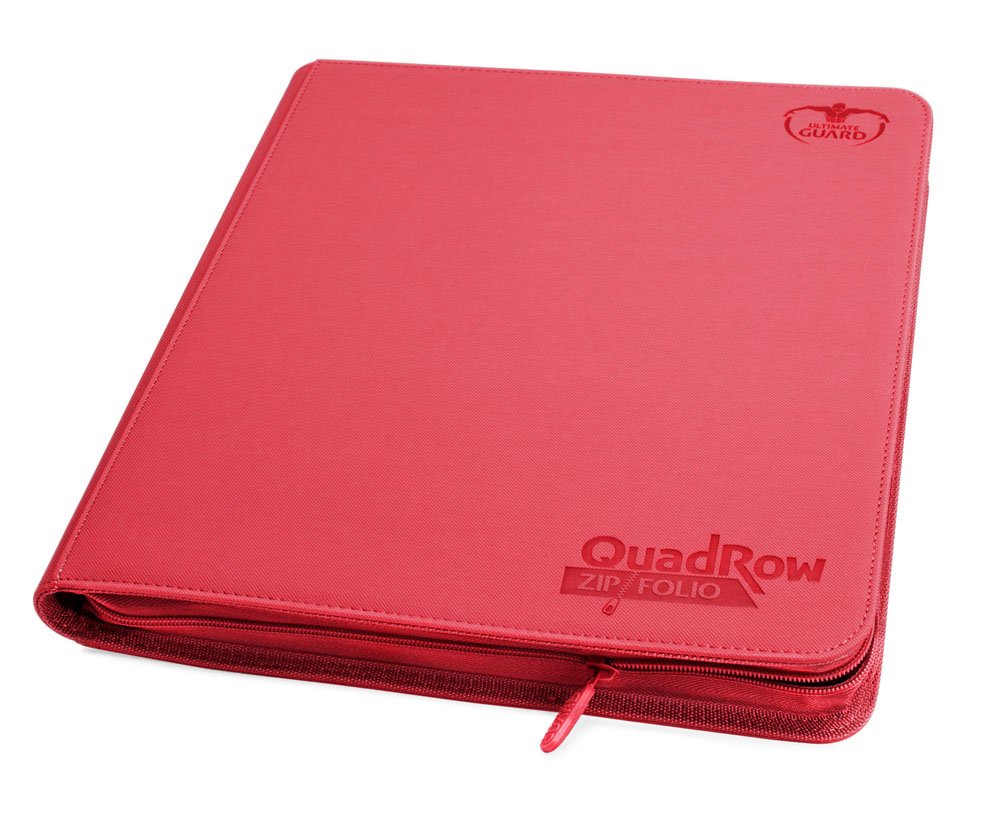 Ultimate Guard 12-Pocket QuadRow ZipFolio XenoSkin Red